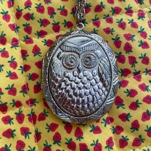Owl Locket Necklace
